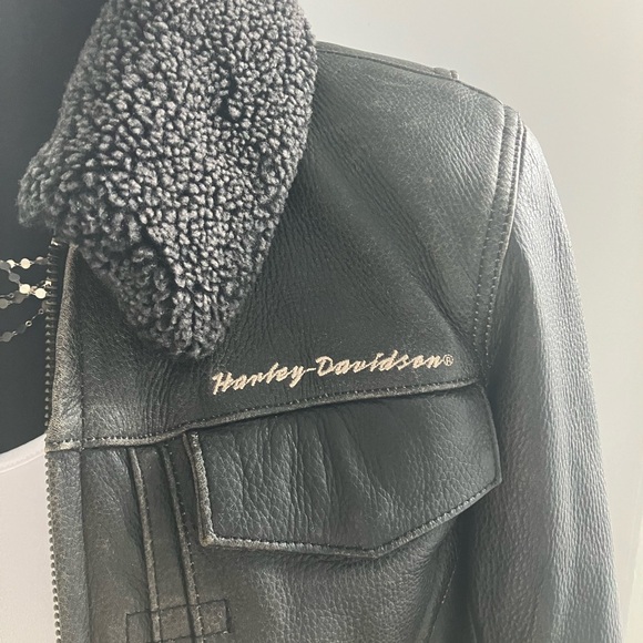 Women’s Harley Davidson Leather Jacket with removable liner